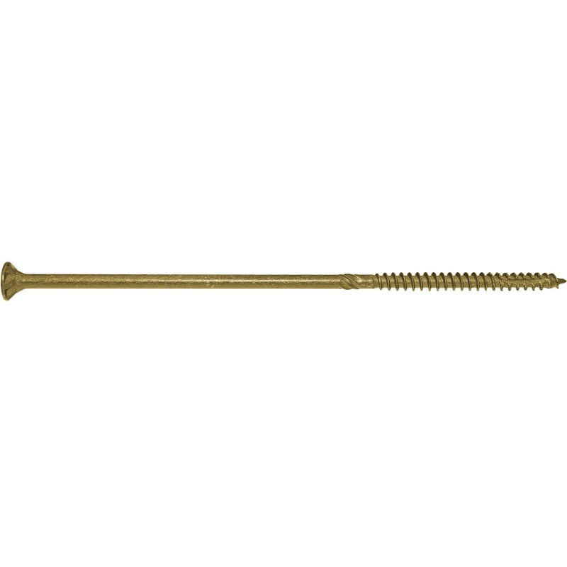 Jake Sales #14 x 7 Bronze Coated Multipurpose Wood Screw Torx/Star Drive Flat Head (1 Pound - 22 Approx. Screw Count) Exterior Coated - ACQ Compatible Wood Screws - Image 1